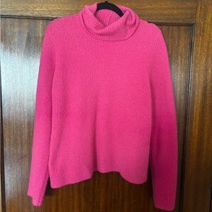 Caslon Wool Blend Pink Turtleneck